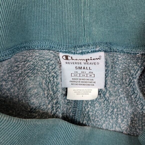 Champion Joggers Mens Small Green Reverse Weave Sweatpants Tapered Athletic - Picture 6 of 11